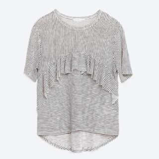 ザラ(ZARA)のZARA 新品 ボーダートップス(Tシャツ(半袖/袖なし))