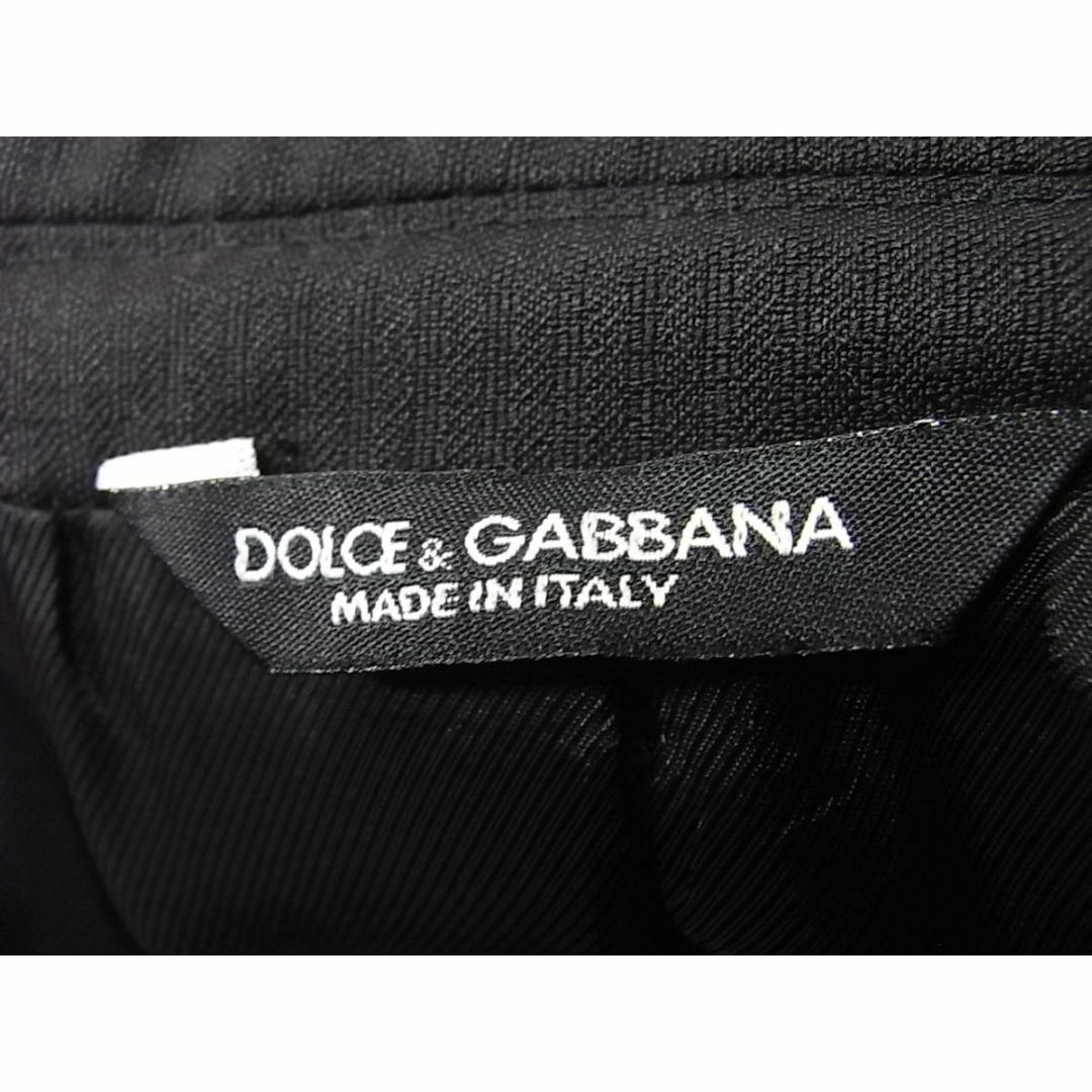 DOLCE&GABBANA(ドルチェアンドガッバーナ)のsize46☆美品☆ドルチェ＆ガッバーナ黒ラベル ３釦スーツ ブラックストライプ メンズのスーツ(セットアップ)の商品写真