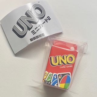 ウーノ(UNO)のUNO ミニカード2 ノーマル ver. ガチャガチャ 赤 カードゲーム(トランプ/UNO)