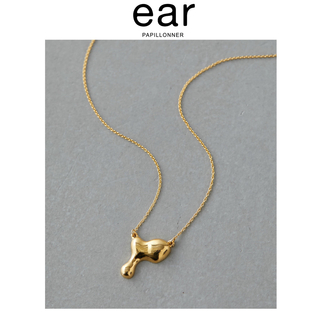 イアパピヨネ(ear PAPILLONNER)の新品　イアパピヨネ　ドロップネックレス　スミスタイル　ゴールド(ネックレス)