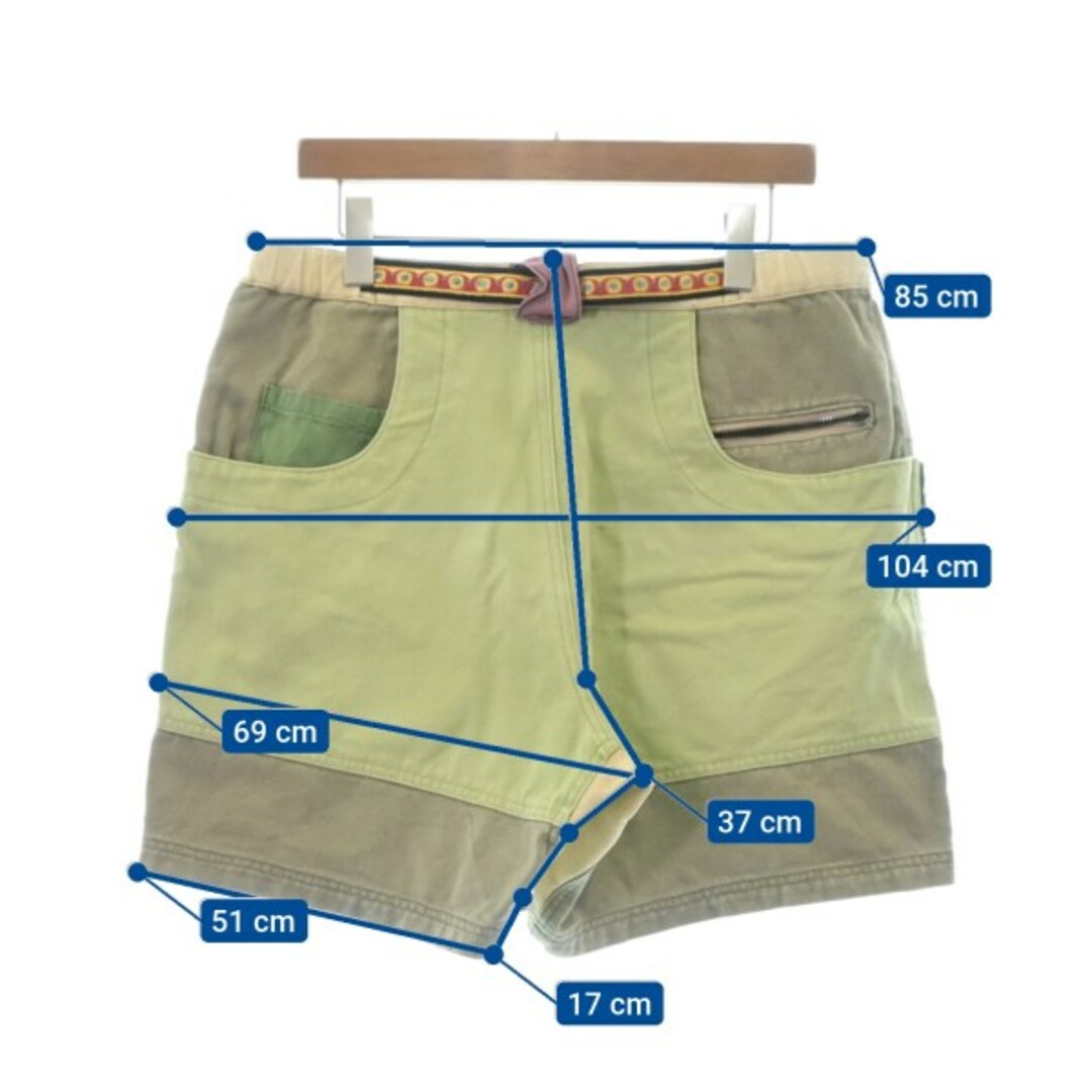 aldies - ALDIES アールディーズ ショートパンツ M 緑系 【古着 aldies - ALDIES アールディーズ ショートパンツ M 緑系 【古着