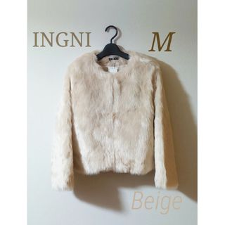 イング(INGNI)のINGNI　ノーカラーエコファーショートコート(毛皮/ファーコート)