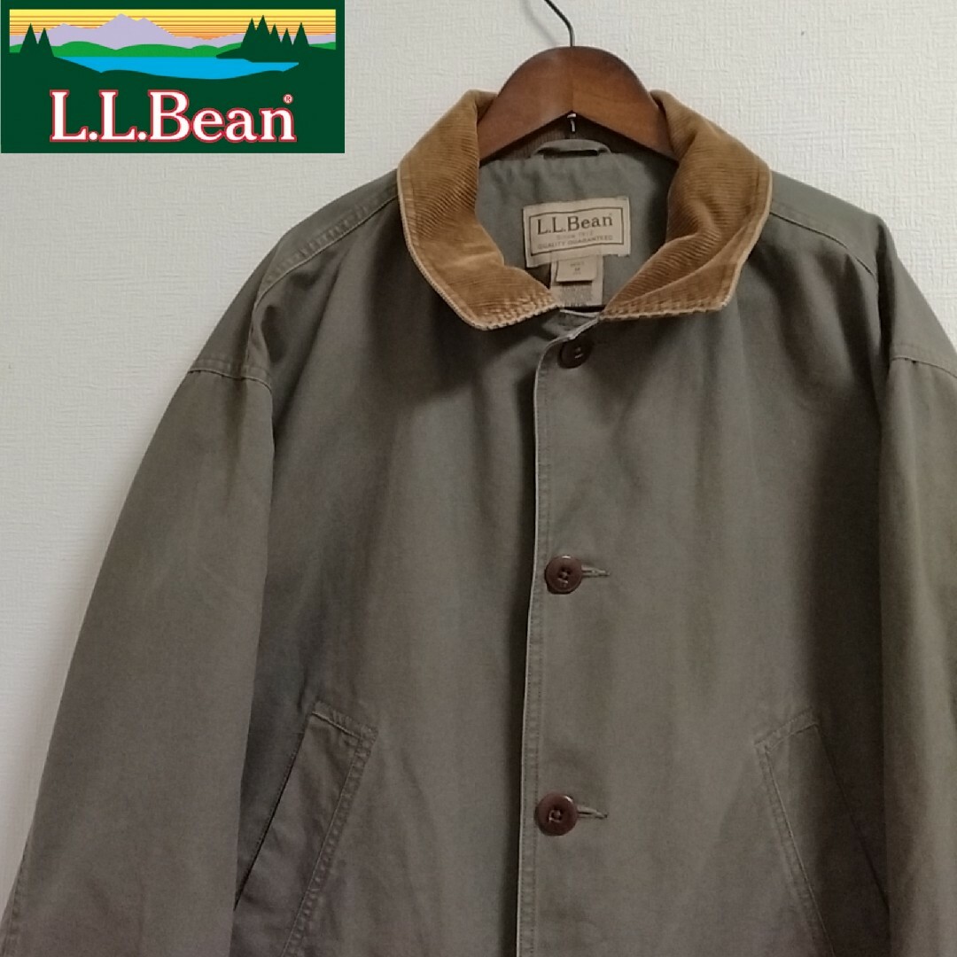 LLBean　90s 襟コーデュロイ　ハンティングジャケット　カバーオール