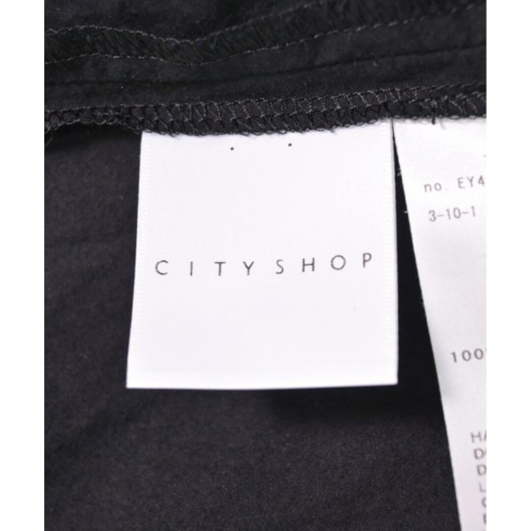 CITYSHOP(シティショップ)のCITYSHOP シティーショップ ブラウス F 黒 【古着】【中古】 レディースのトップス(シャツ/ブラウス(長袖/七分))の商品写真