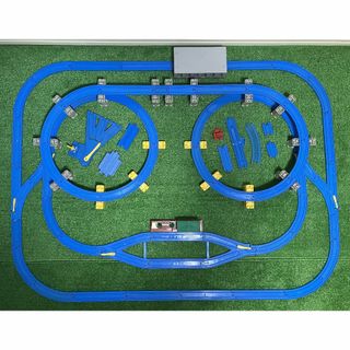プラレール まとめ売り 大量 陸橋 駅 立体 レイアウト(鉄道模型)