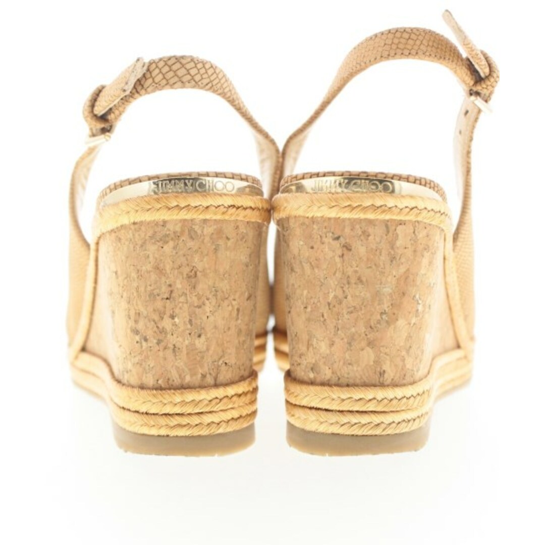 JIMMY CHOO サンダル EU37(23.5cm位) ベージュ