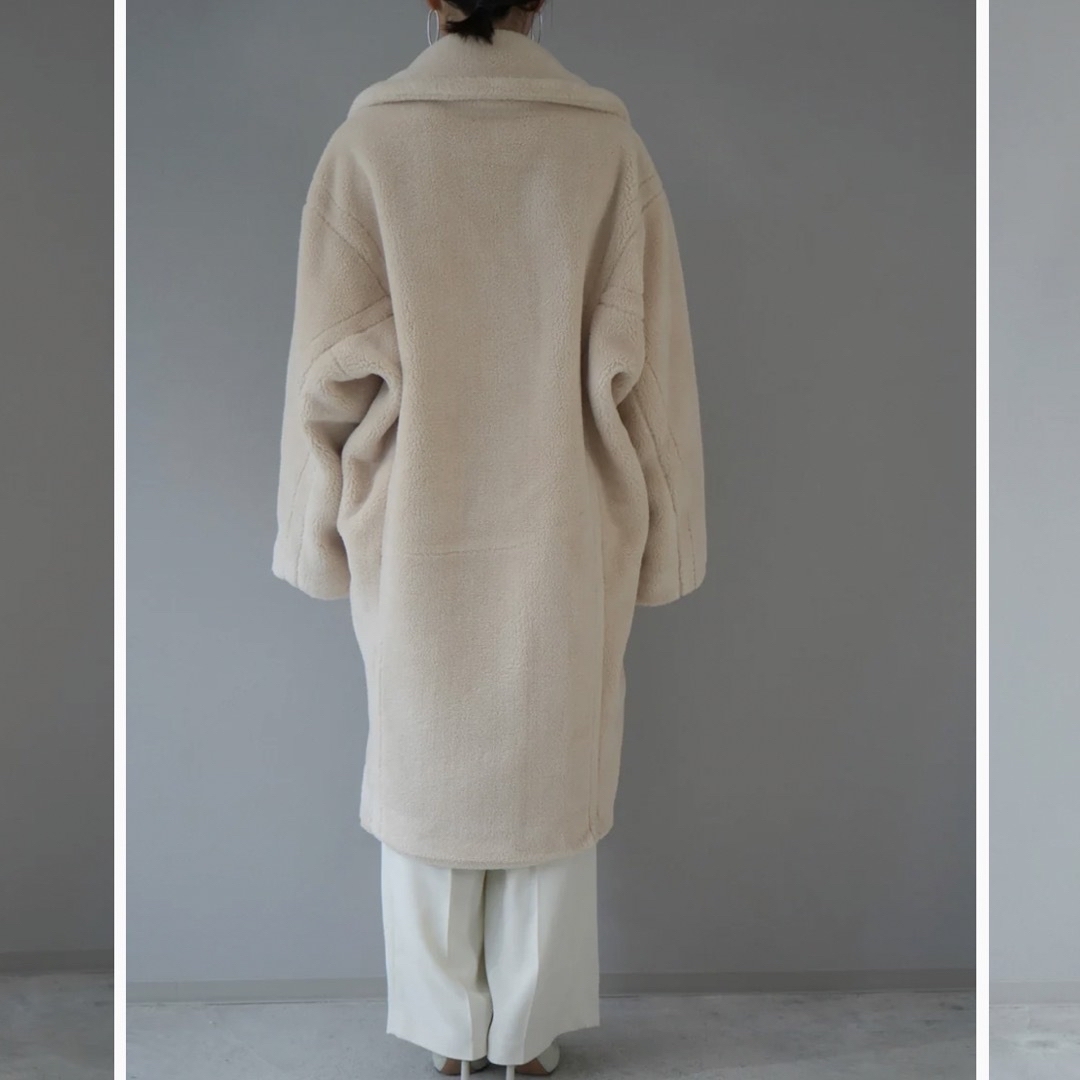 ボアミドルコート リュミエ レディースのジャケット/アウター(ロングコート)の商品写真
