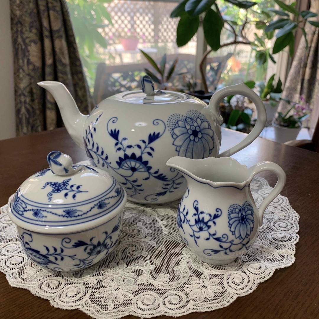 マイセン　小皿　食器　花柄　木箱付き　Meissen