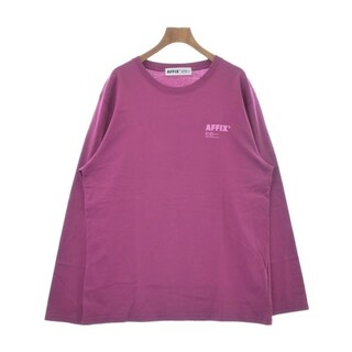 アフィックス(AFFIX)のAFFXWRKS アフィックスワークス Tシャツ・カットソー XL ピンク 【古着】【中古】(Tシャツ/カットソー(半袖/袖なし))