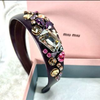 miu miu 17ss ミュウミュウ　ヘアバンド　カチューシャ　フラワー