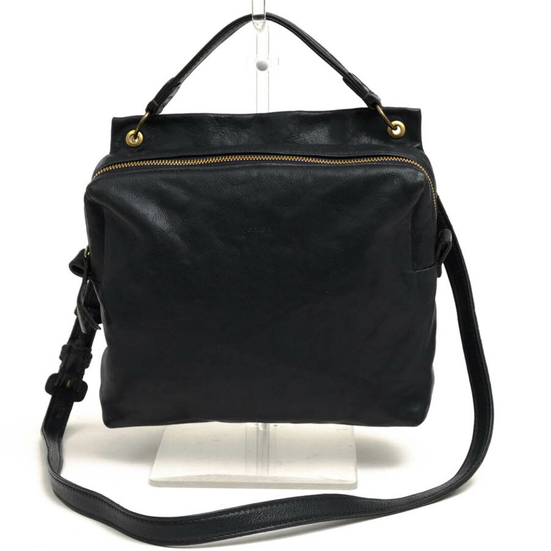 ゲンテン/genten バッグ ハンドバッグ 鞄 トートバッグ レディース 女性 女性用レザー 革 本革 ネイビー 紺 クロスボディ 2WAY ショルダーバッグ