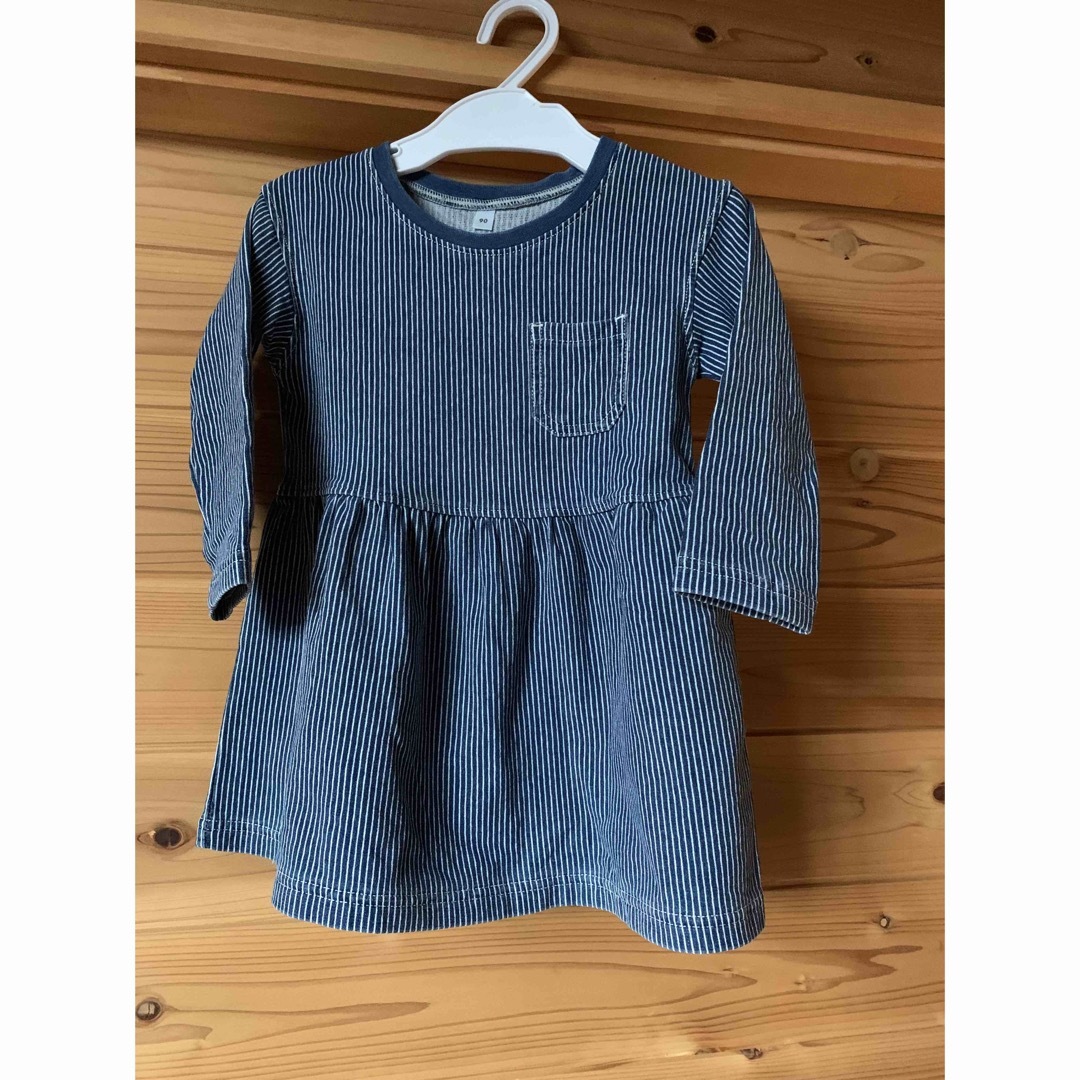 MUJI (無印良品)(ムジルシリョウヒン)の無印ワンピース キッズ/ベビー/マタニティのキッズ服女の子用(90cm~)(ワンピース)の商品写真