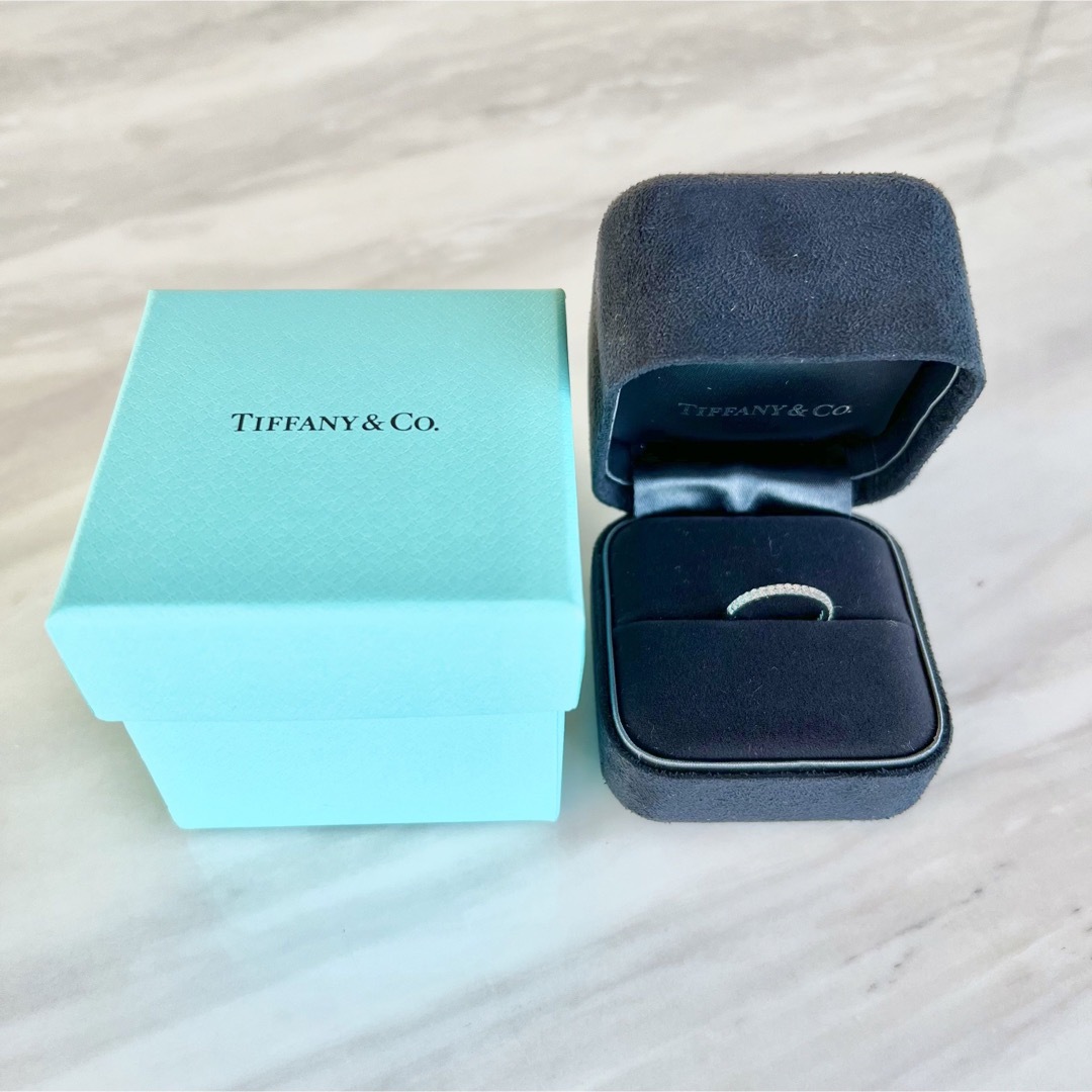 Tiffany ティファニー ソレスト ハーフエタニティ リング Pt950-