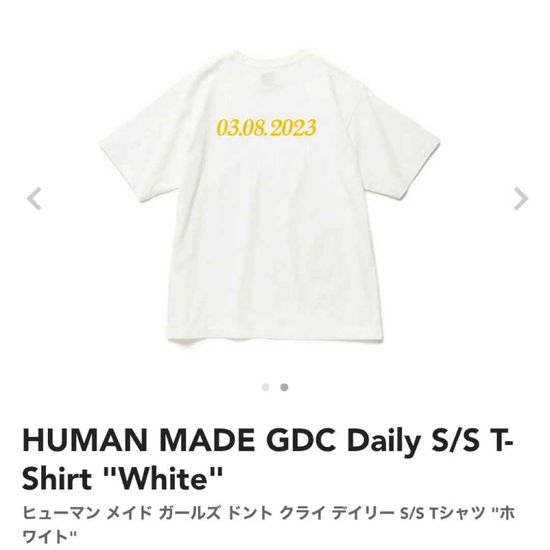 HUMAN MADE(ヒューマンメイド)のHuman made GDC daily t-shirt 23.03.08 メンズのトップス(Tシャツ/カットソー(半袖/袖なし))の商品写真