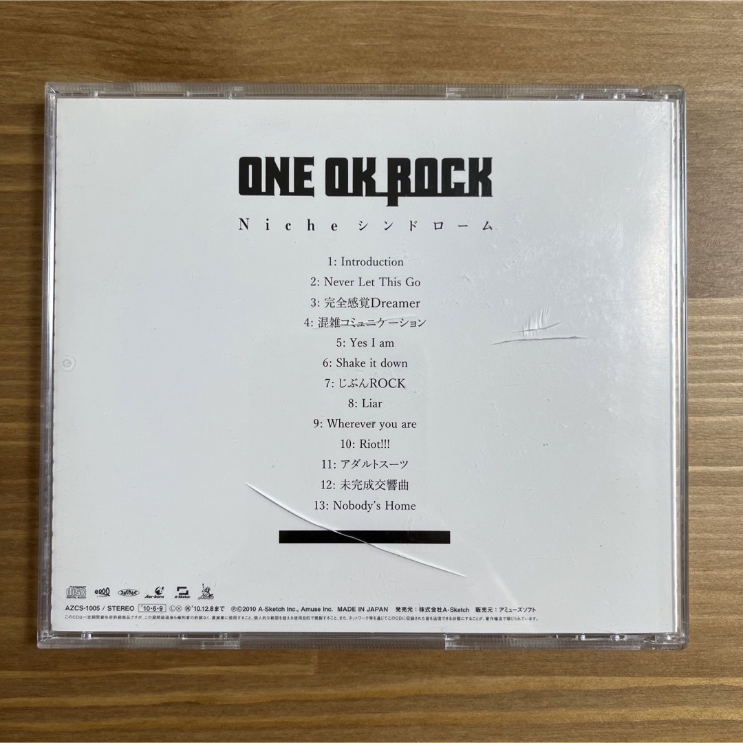 ONE OK ROCK(ワンオクロック)のONE OK LOCK   Niece シンドローム エンタメ/ホビーのCD(ポップス/ロック(邦楽))の商品写真