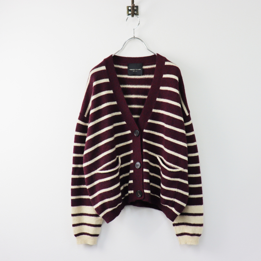 2021AWアパルトモンL2021AW アパルトモン L'Appartement ロベルトコリーナ ROBERTO COLLINA Border Cardigan ボーダーカーディガン /臙脂 【2400013590648】