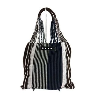 マルニ トートバッグ美品 - ストライプ
