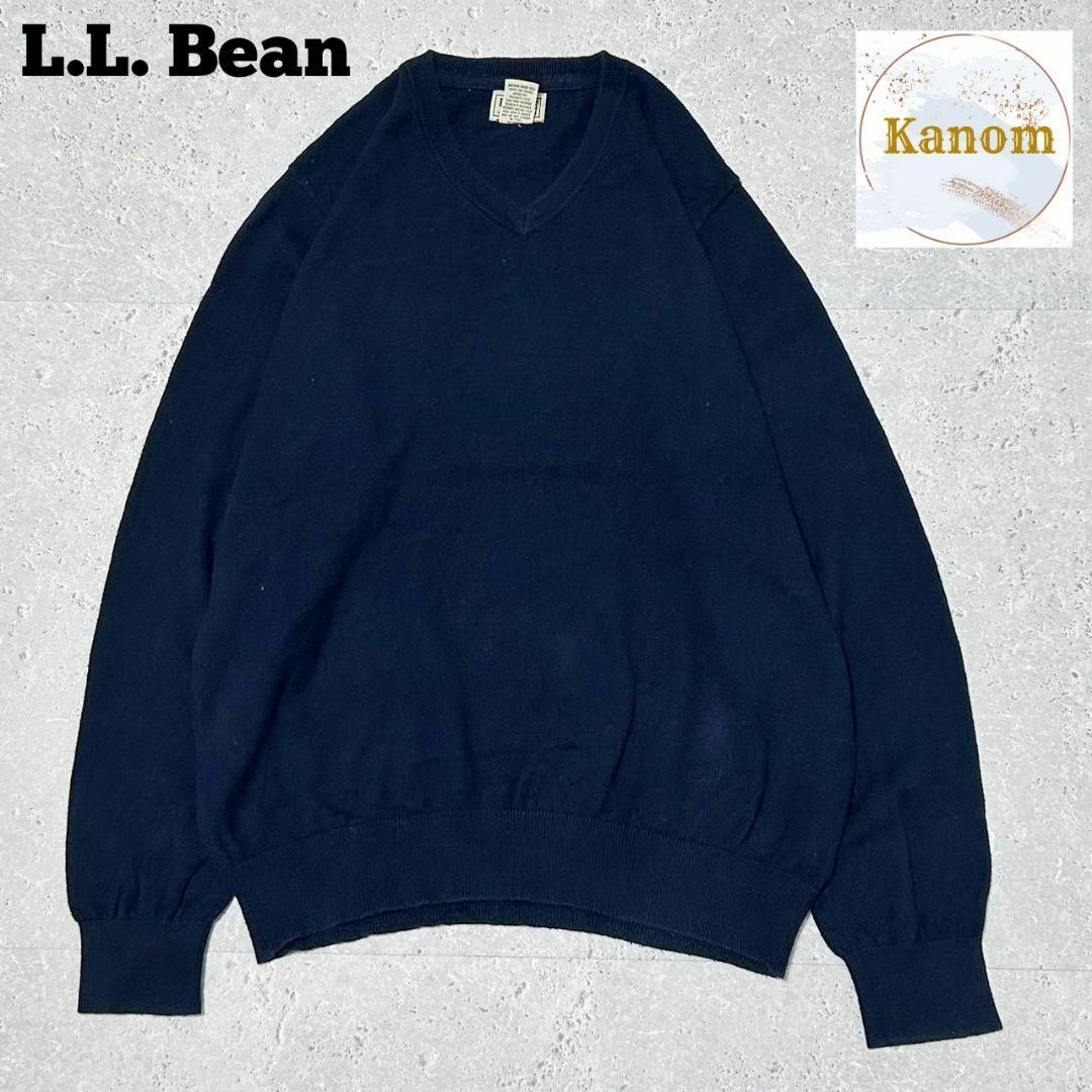 L.L.Bean(エルエルビーン)のエルエルビーン L.L. Bean カシミア混コットンニット Vネック セーター メンズのトップス(ニット/セーター)の商品写真