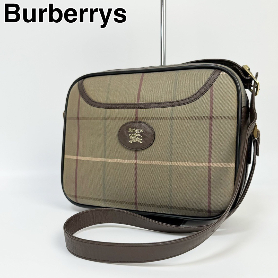 SALE 23J18 Burberrys バーバリーズ ショルダーバッグ キャンバス univ