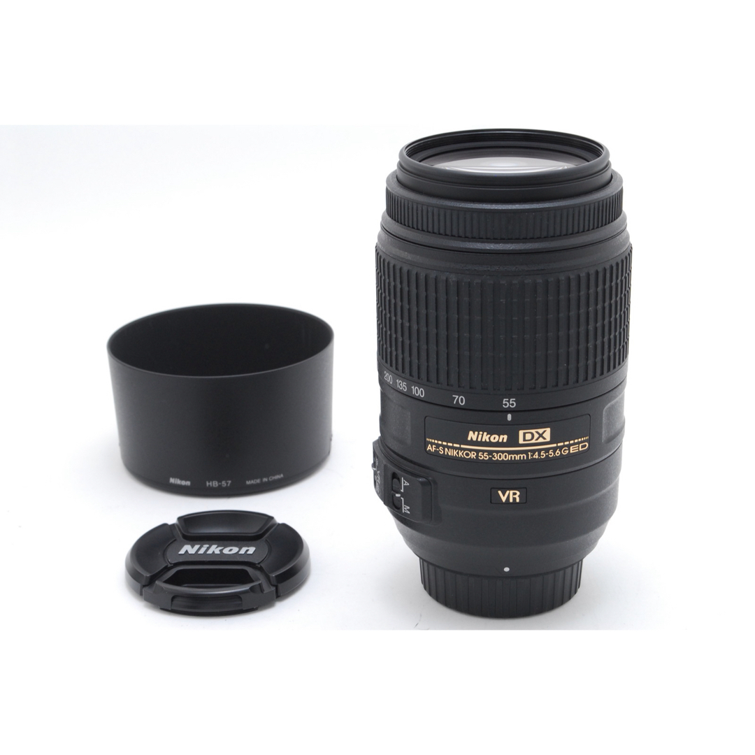 Nikon(ニコン)の傷無しの極上品❤️Nikon AF-S DX 55-300mm ED VR スマホ/家電/カメラのカメラ(レンズ(ズーム))の商品写真