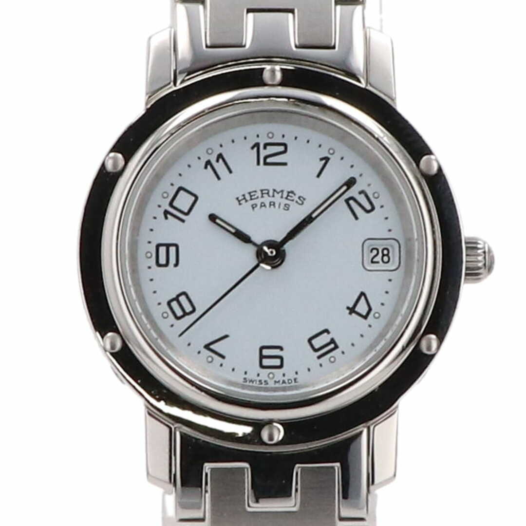 腕時計人気 エルメス クリッパー CL4.210 クオーツ ピンク文字盤 レディース