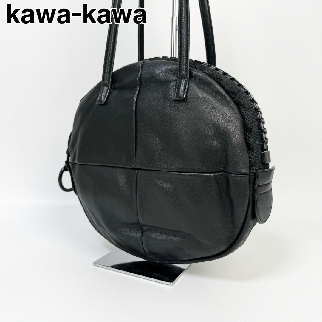 レザー23J25 kawakawa カワカワ ワンショルダー レザー 丸型