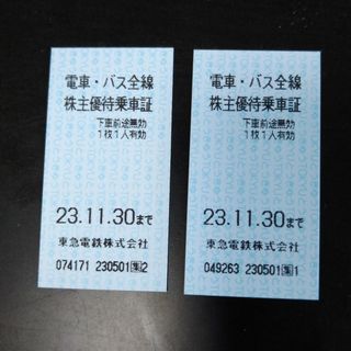 東急 株主優待乗車証 ２枚(鉄道乗車券)