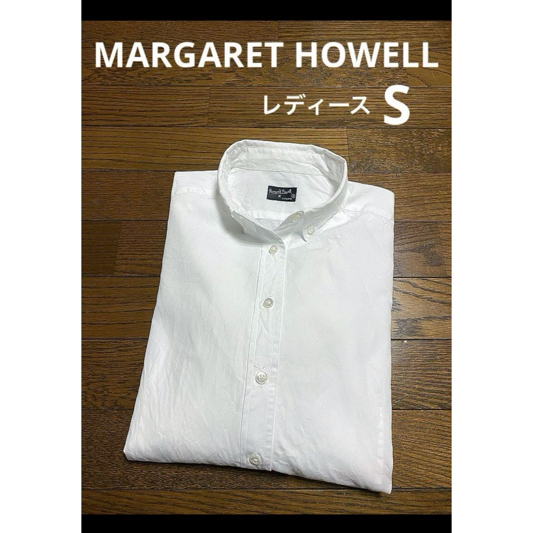 MARGARET HOWELL(マーガレットハウエル)の【マーガレットハウエル】 ボタンダウン シャツ ブラウス 8分袖  NO1598 レディースのトップス(シャツ/ブラウス(長袖/七分))の商品写真