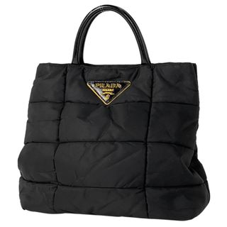 o-28-3 プラダ　PRADA レザー2way トートバッグ　ロゴプレート美品