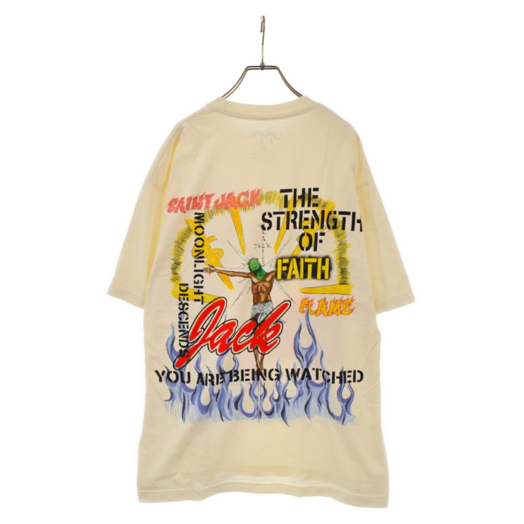 SAINT MICHAEL セントマイケル ×CACTUS JACK UTOPIA TEE トラヴィス・スコット カクタスジャック  ユートピア半袖Tシャツ ホワイト TSUT-SS29_XL