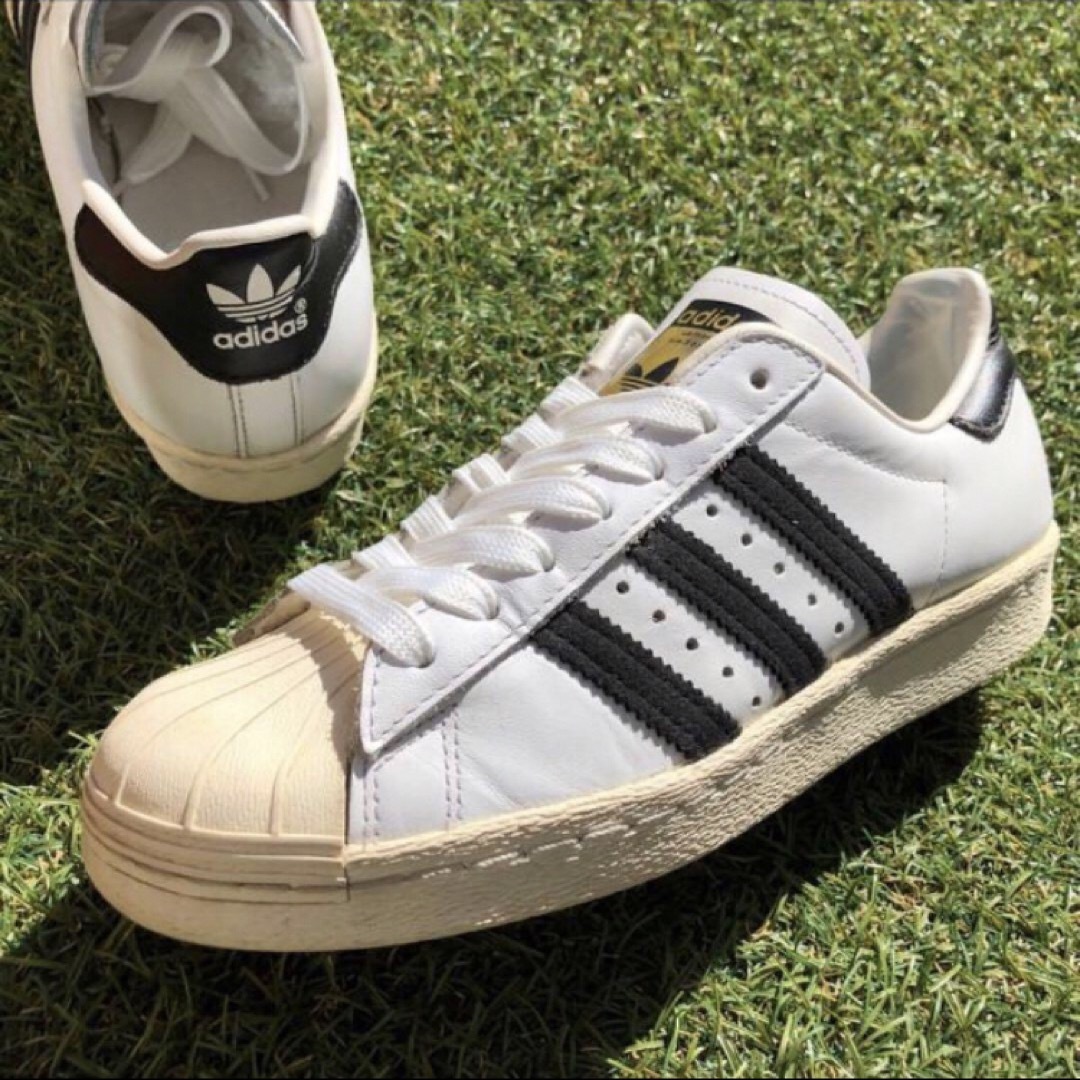 美品22.5 adidas SS80Sアディダス スーパースター80s F850