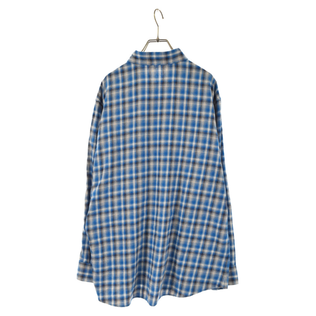 CELINE セリーヌ 21SS Loose Shirt In Checked Cotton ルーズチェック コットン長袖シャツ ブルー 2C486354M