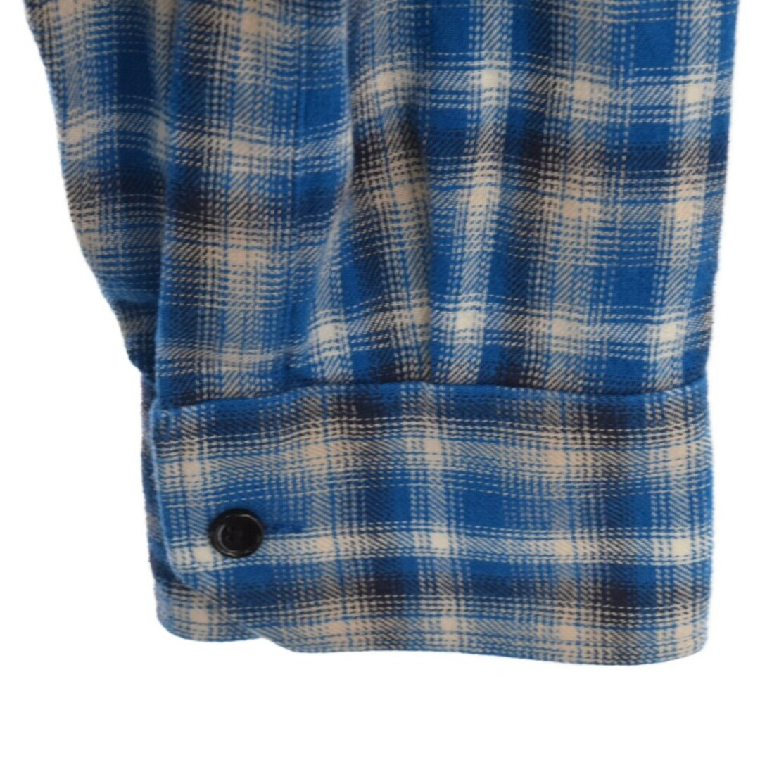 CELINE セリーヌ 21SS Loose Shirt In Checked Cotton ルーズチェック コットン長袖シャツ ブルー 2C486354M