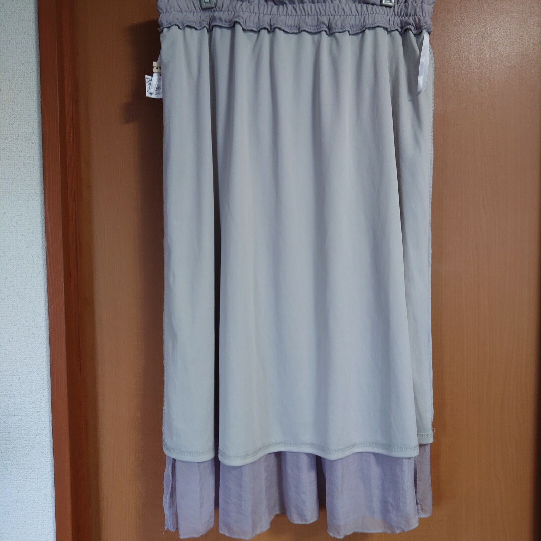 ノアンヌ　シフォンスカート　3L レディースのスカート(ロングスカート)の商品写真