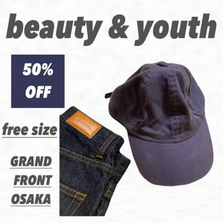 ビューティアンドユースユナイテッドアローズ(BEAUTY&YOUTH UNITED ARROWS)の【新品】　beauty & youth   帽子　濃紫　秋冬(キャップ)