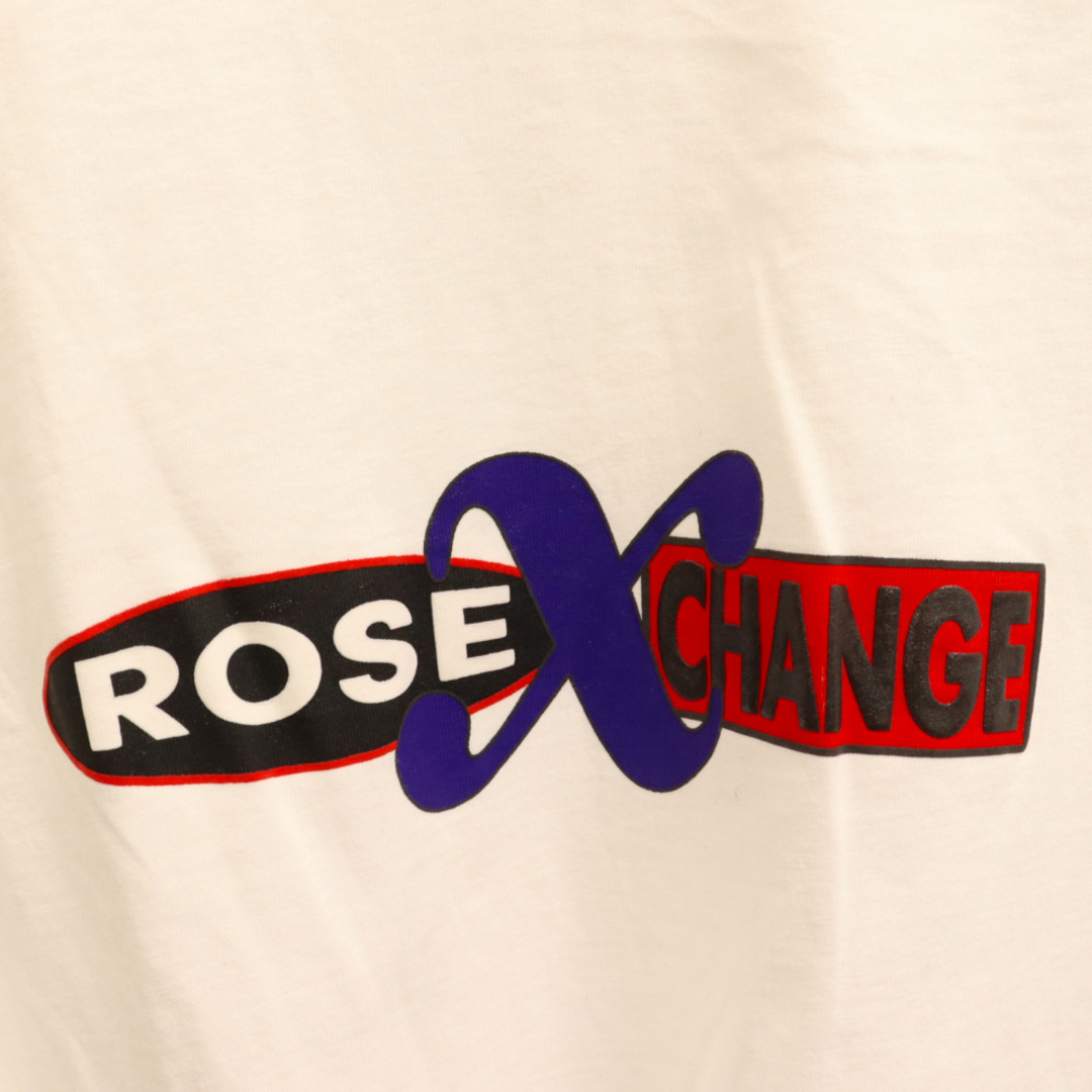 MARTINE ROSE マーティンローズ ROSE CHANGE フロント3DプリントロングスリーブTシャツ ホワイト 長袖