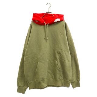 SUPREME シュプリーム 21AW Contrast Hooded Sweatshirt コントラストフーデッドスウェット パーカー アイボリー