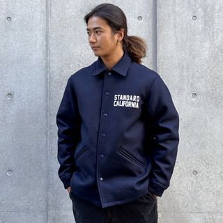 STANDARD CALIFORNIA VARSITY JACKET　NAVY