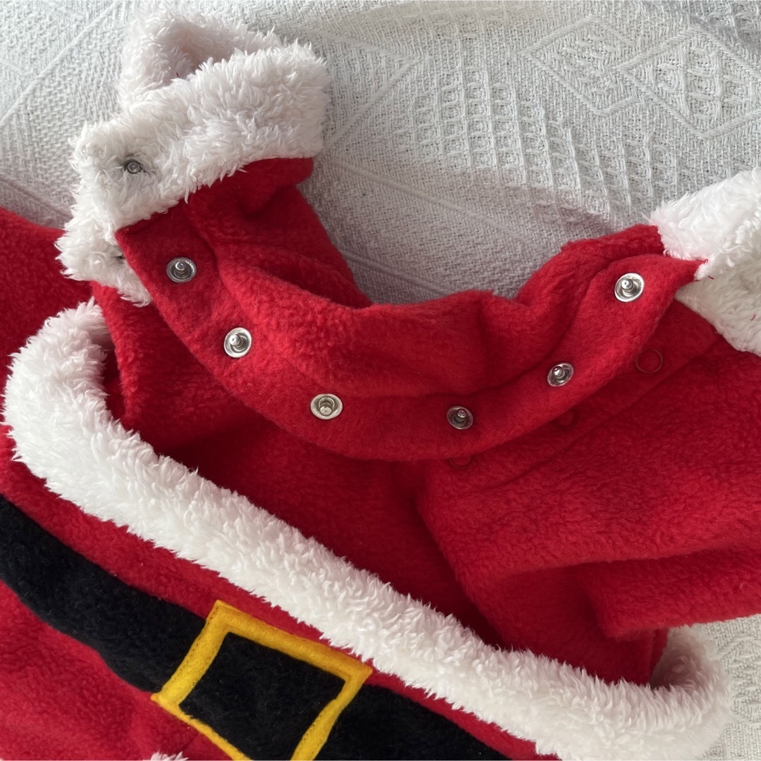 サンタ クリスマス ベビー 60 キッズ/ベビー/マタニティのベビー服(~85cm)(ロンパース)の商品写真
