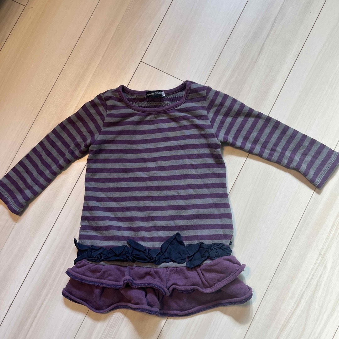 BeBe(ベベ)のbebeワンピース100 キッズ/ベビー/マタニティのキッズ服女の子用(90cm~)(ワンピース)の商品写真