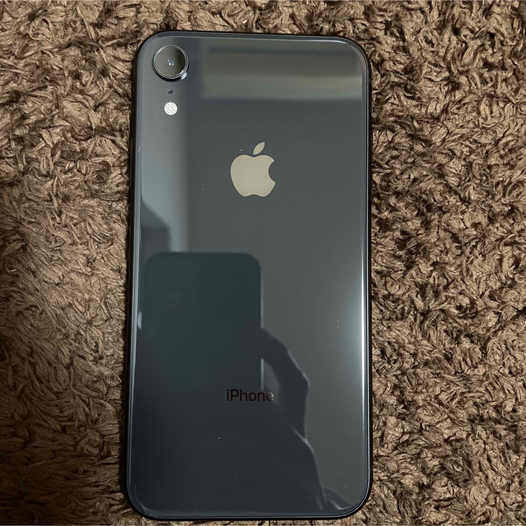 アップル代表カラーアップル iPhone XR ブラック 64GB [ひび割れ有り]
