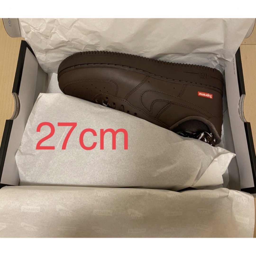 airforce1NIKE SUPREME AIR FORCE 1 LOW Brown 27cm