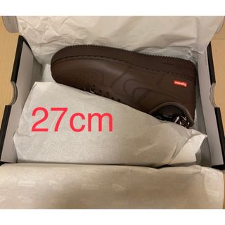 シュプリーム(Supreme)のNIKE SUPREME AIR FORCE 1 LOW Brown 27cm(スニーカー)