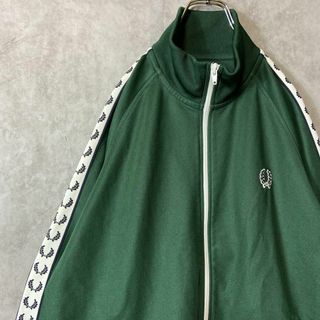 入手困難】Fred Perry 80s´ トラックジャケット 緑タグ 白×青M-