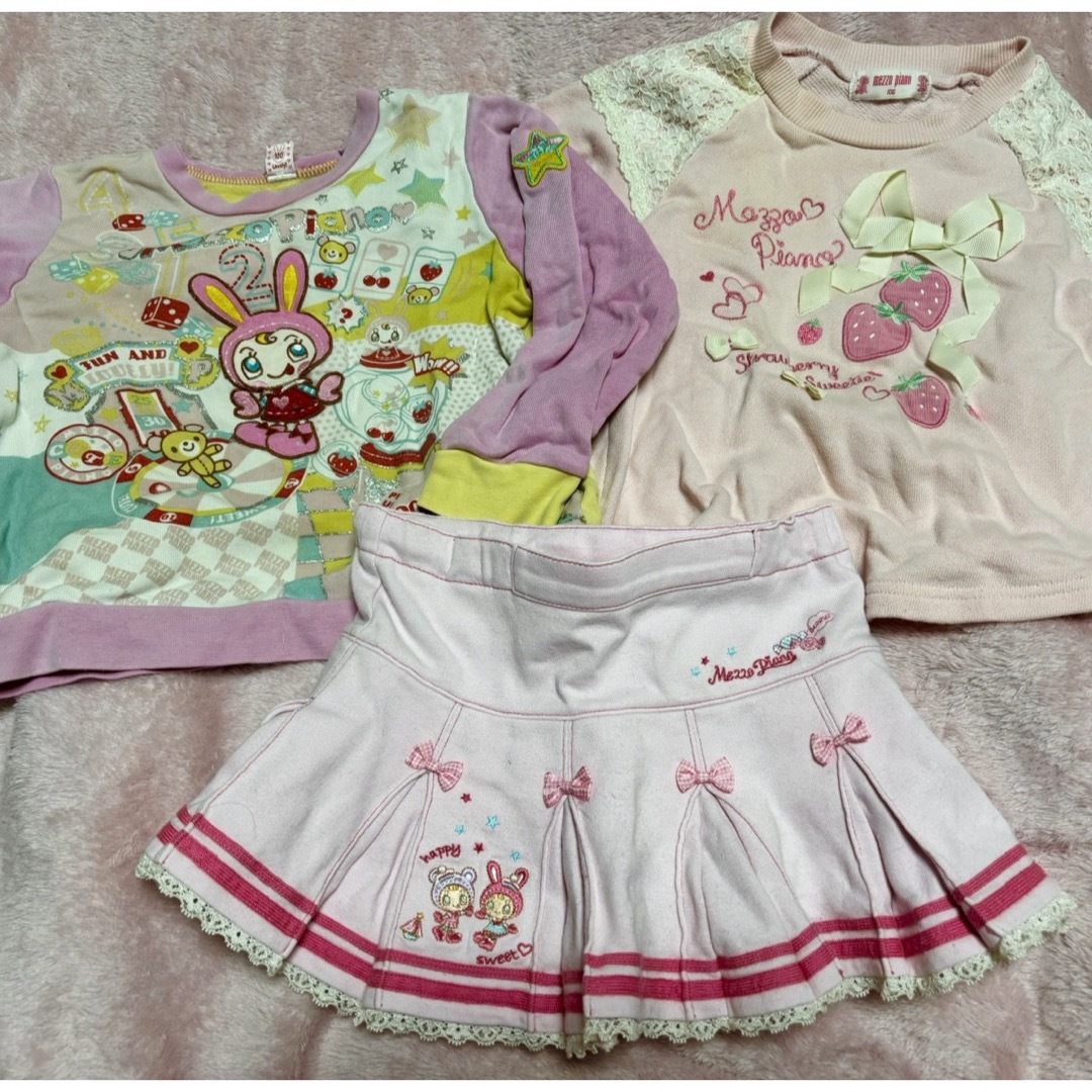 mezzo piano(メゾピアノ)のメゾピアノ まとめ売り キッズ/ベビー/マタニティのキッズ服女の子用(90cm~)(Tシャツ/カットソー)の商品写真