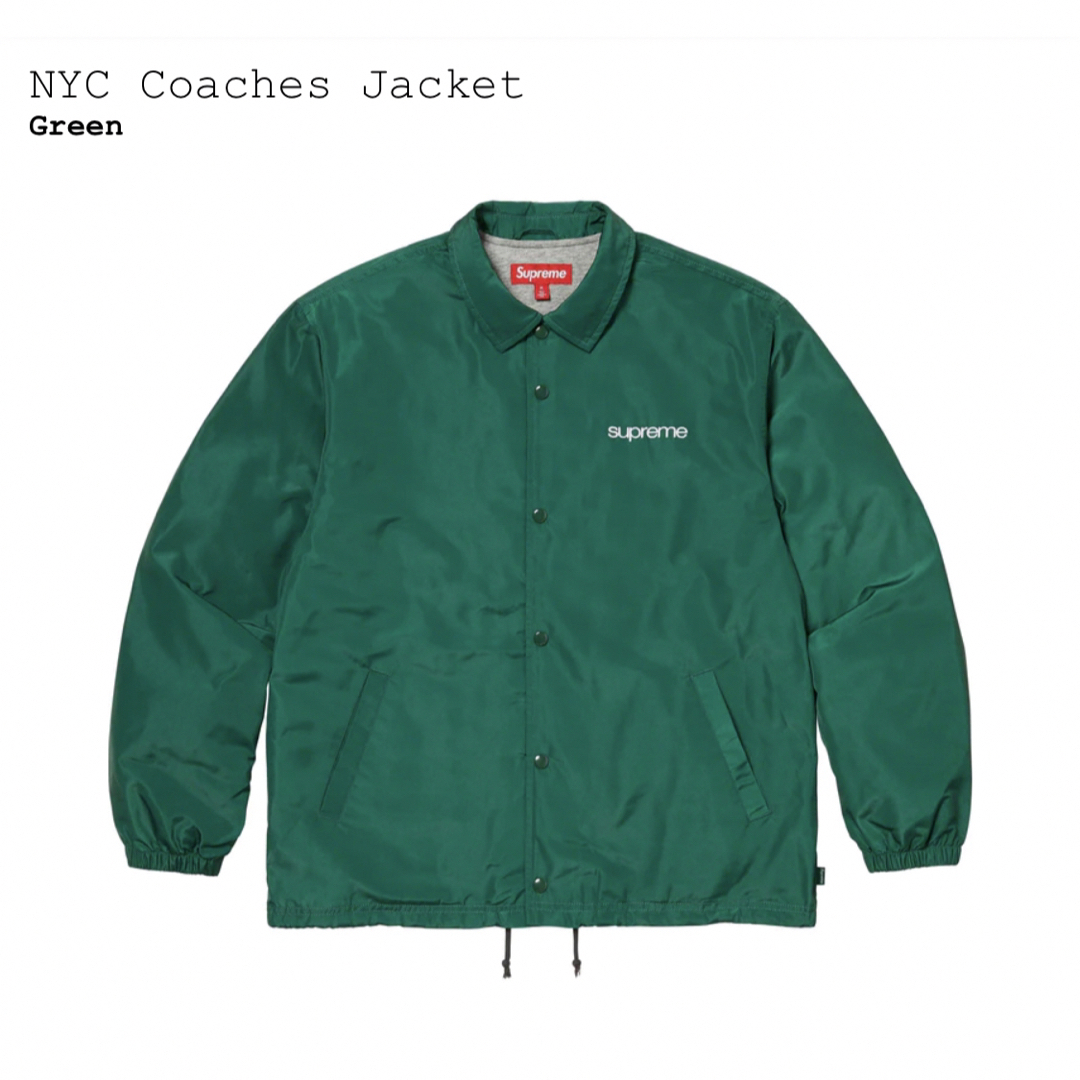 supreme NYC Coaches Jacket Green Mナイロンジャケット