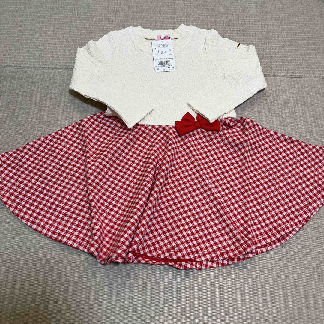 HOT BISCUITS(ホットビスケッツ)のホットビスケッツ　ワンピース100 キッズ/ベビー/マタニティのキッズ服女の子用(90cm~)(ワンピース)の商品写真