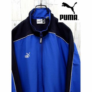 プーマ(PUMA)のプーマ PUMA XL ブルー×ブラック ナイロンジャケット(ナイロンジャケット)