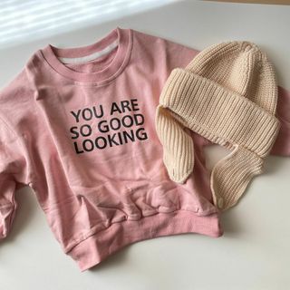 ザラキッズ(ZARA KIDS)のpink sweat    　　女の子　トレーナー　(ジャケット/上着)