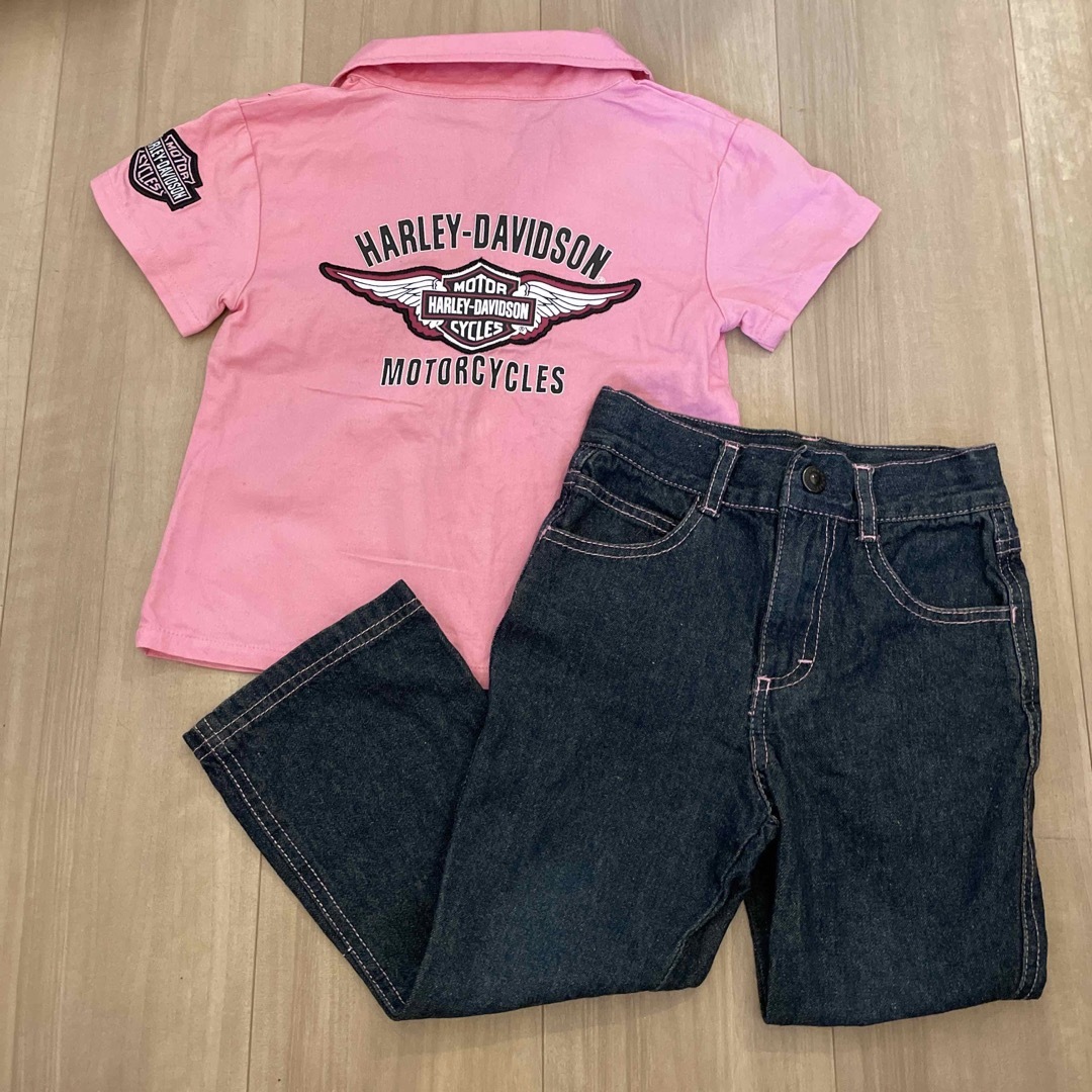 Harley Davidson(ハーレーダビッドソン)のハーレーダビッドソン キッズ　2T 美品 キッズ/ベビー/マタニティのキッズ服女の子用(90cm~)(Tシャツ/カットソー)の商品写真